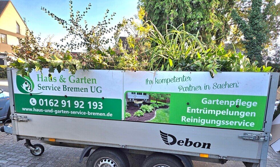 Gartenabfälle Garten Anhänger